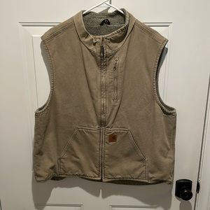 Mens XL Carhartt tan vest